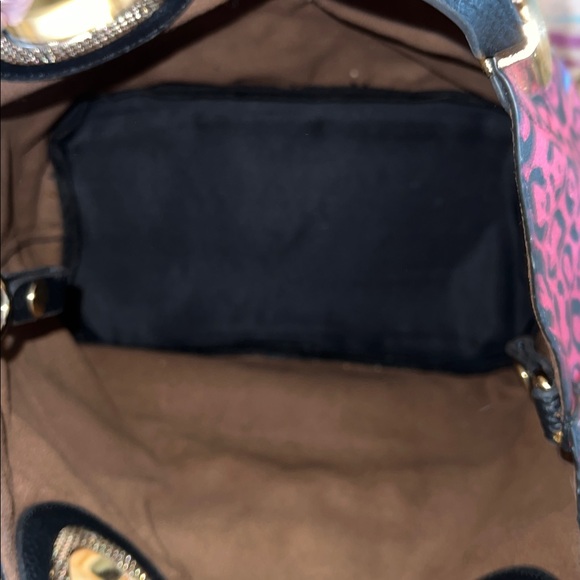 Nicole Lee Pink Ocelot and Black Artistic Tote - Picture 6 of 9